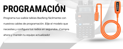 Descubre los cables de programacion de Baofeng en Stock en España